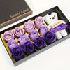 Rose Soap Box with Small Teddy - Luxe Custom Designer