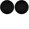 2x Glass coasters