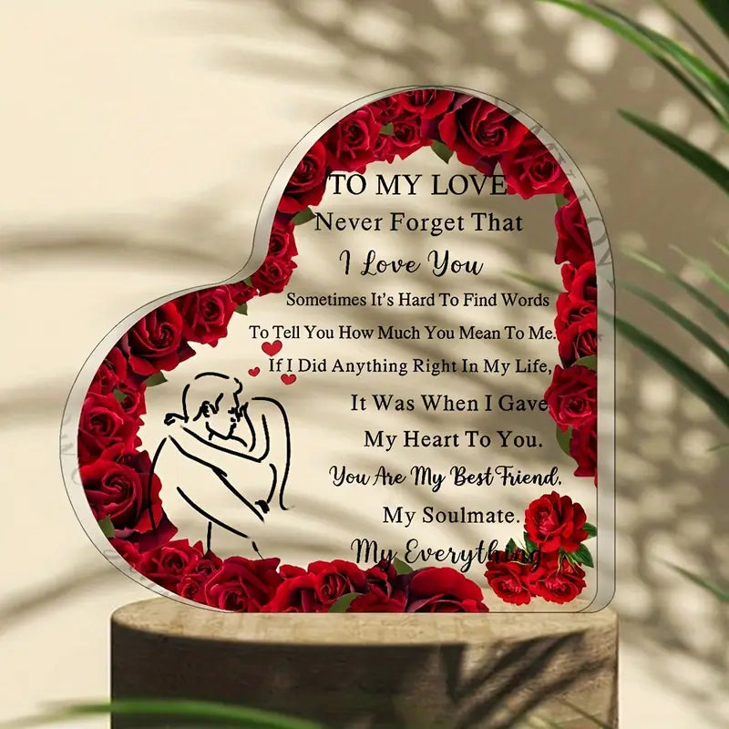Love Plaque 10cm by Luxe Sensational