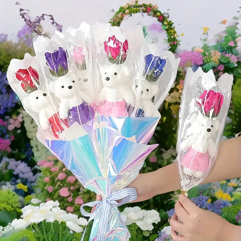 40cm Teddy Rose Gift by Luxe Sensational