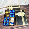 12 Rose Soap box with Teddy and Foil Rose - Luxe Custom Designer