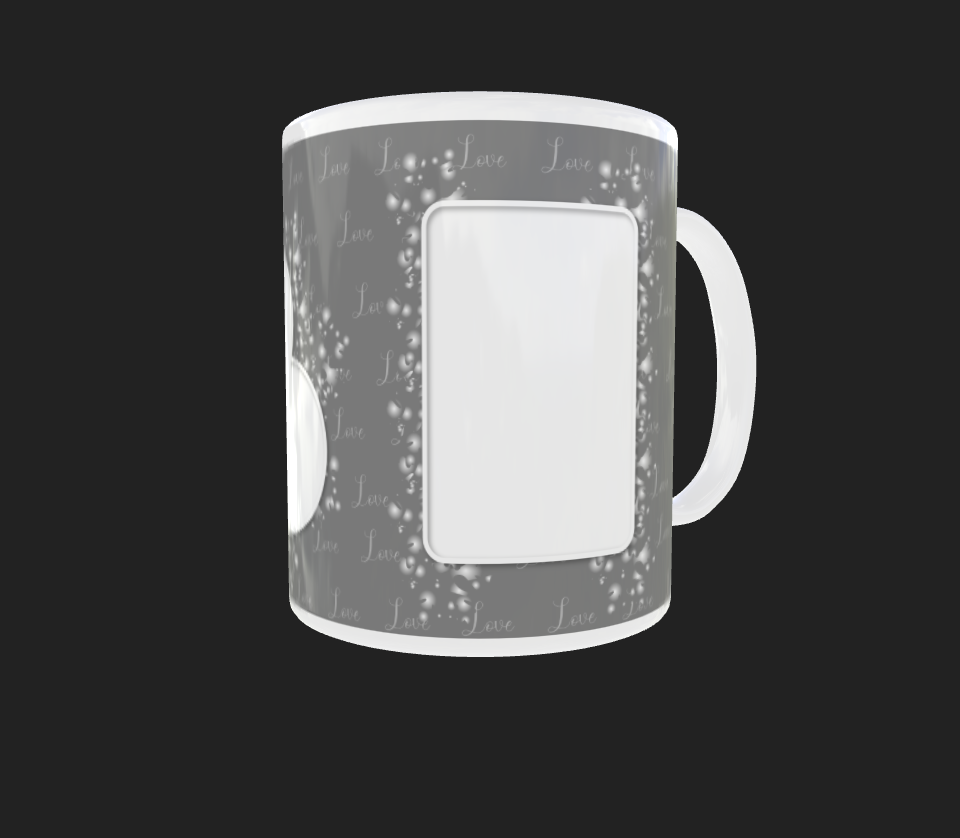 Double Heart 3 image photo mug - Luxe Custom Designer