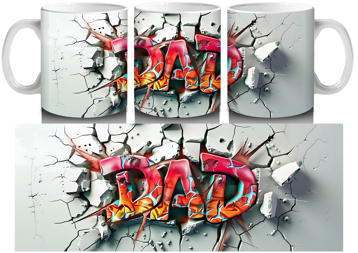 Dad 3d Mug - Luxe Custom Designer