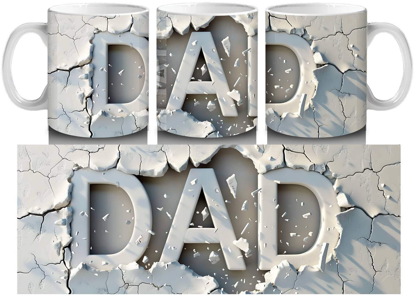3D Dad Mug - Luxe Custom Designer