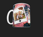 Marble Effect 3Image Photo Mug by Luxe Sensational