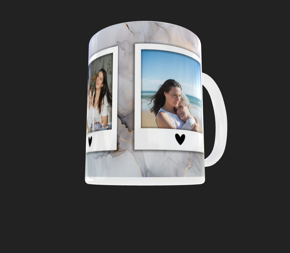 Marble Effect 3 Image Mug by Luxe Sensational