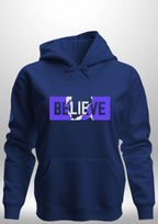 Blue "Believe" Luxe Hoodie by Luxe Sensational
