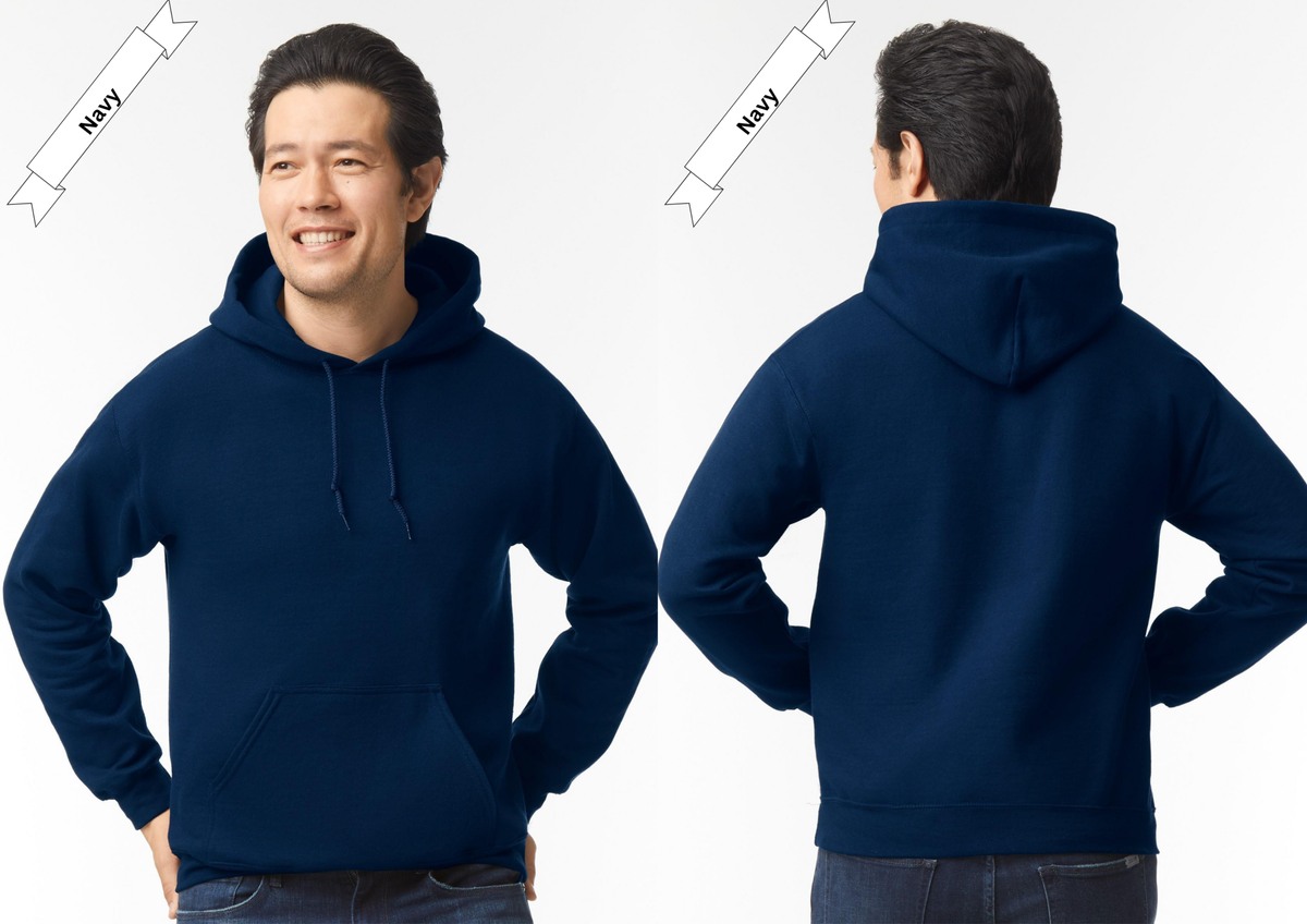 Navy Blue Hoodie by Luxe Sensational
