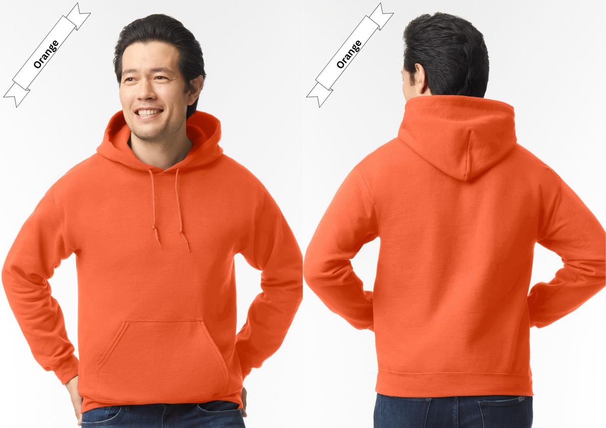 Orange Hoodie by Luxe Sensational