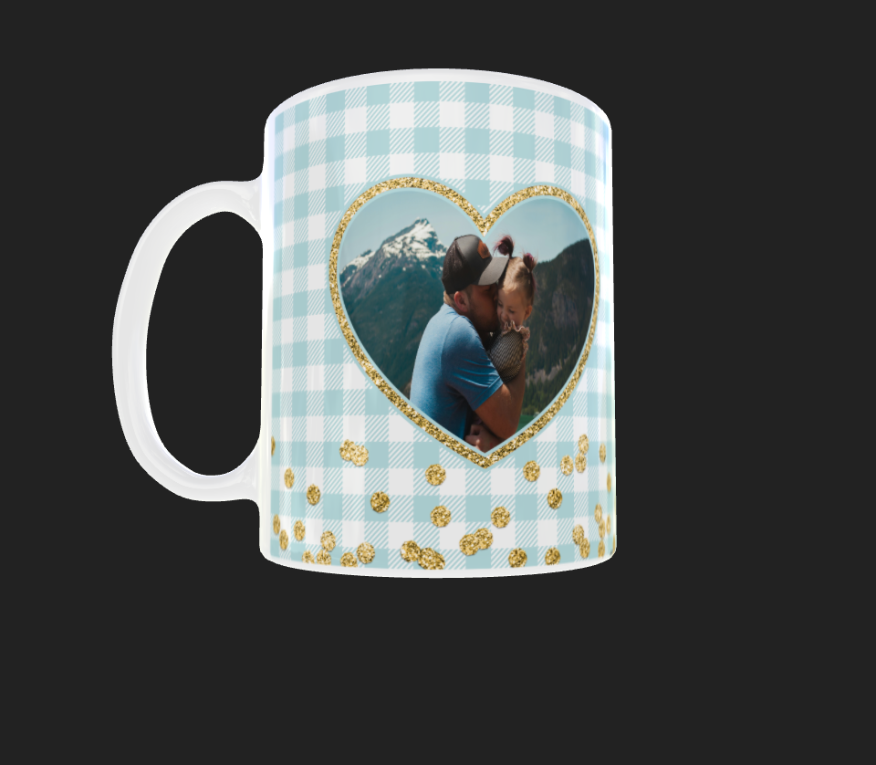 Heart photo mug by Luxe Sensational