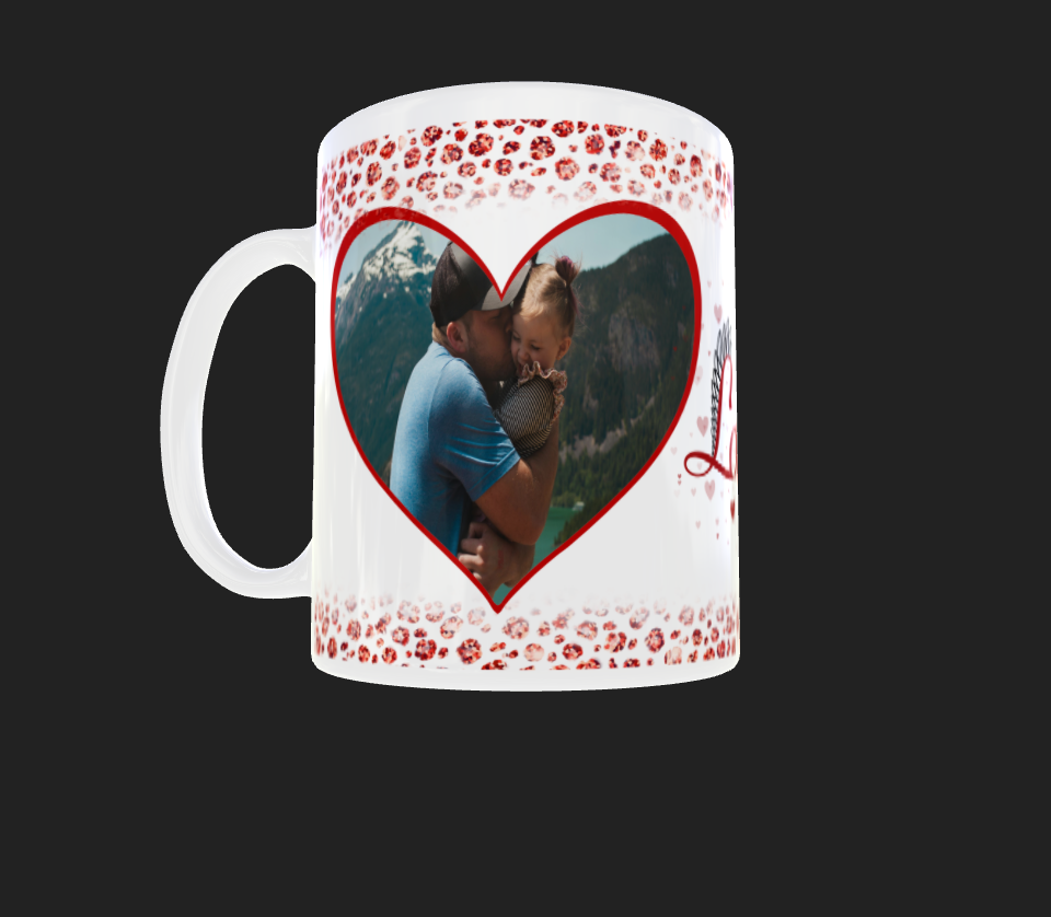 Heart photo mug by Luxe Sensational