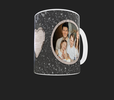 double Circle Photo Mug - Luxe Custom Designer