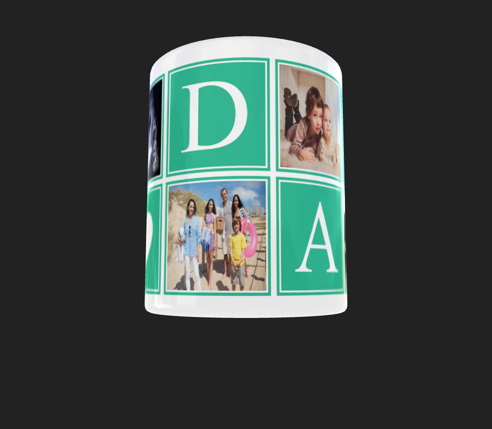 5 image DAD Photo Mug - Luxe Custom Designer