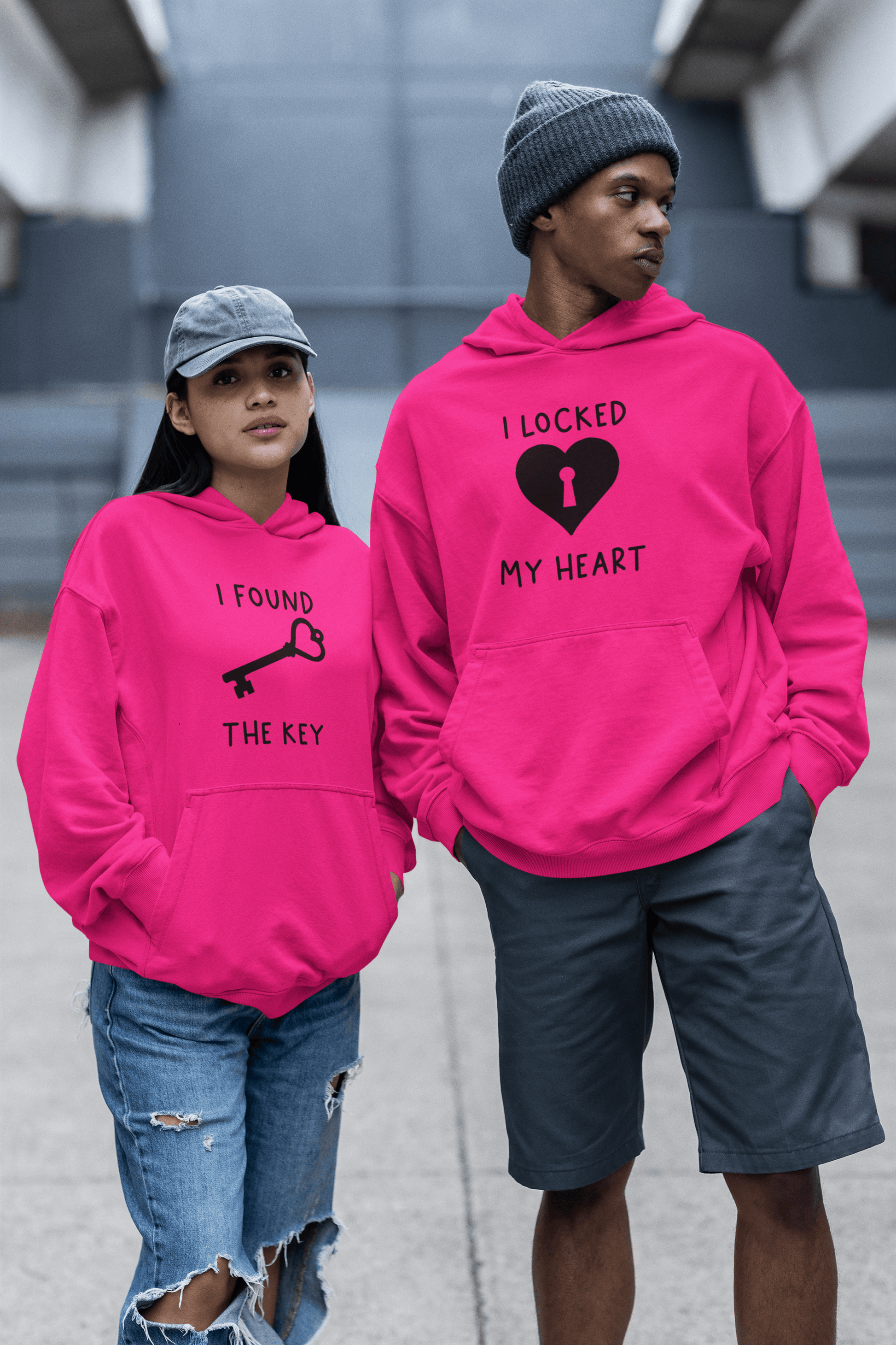 Locked Heart Matching Set - Luxe Custom Designer