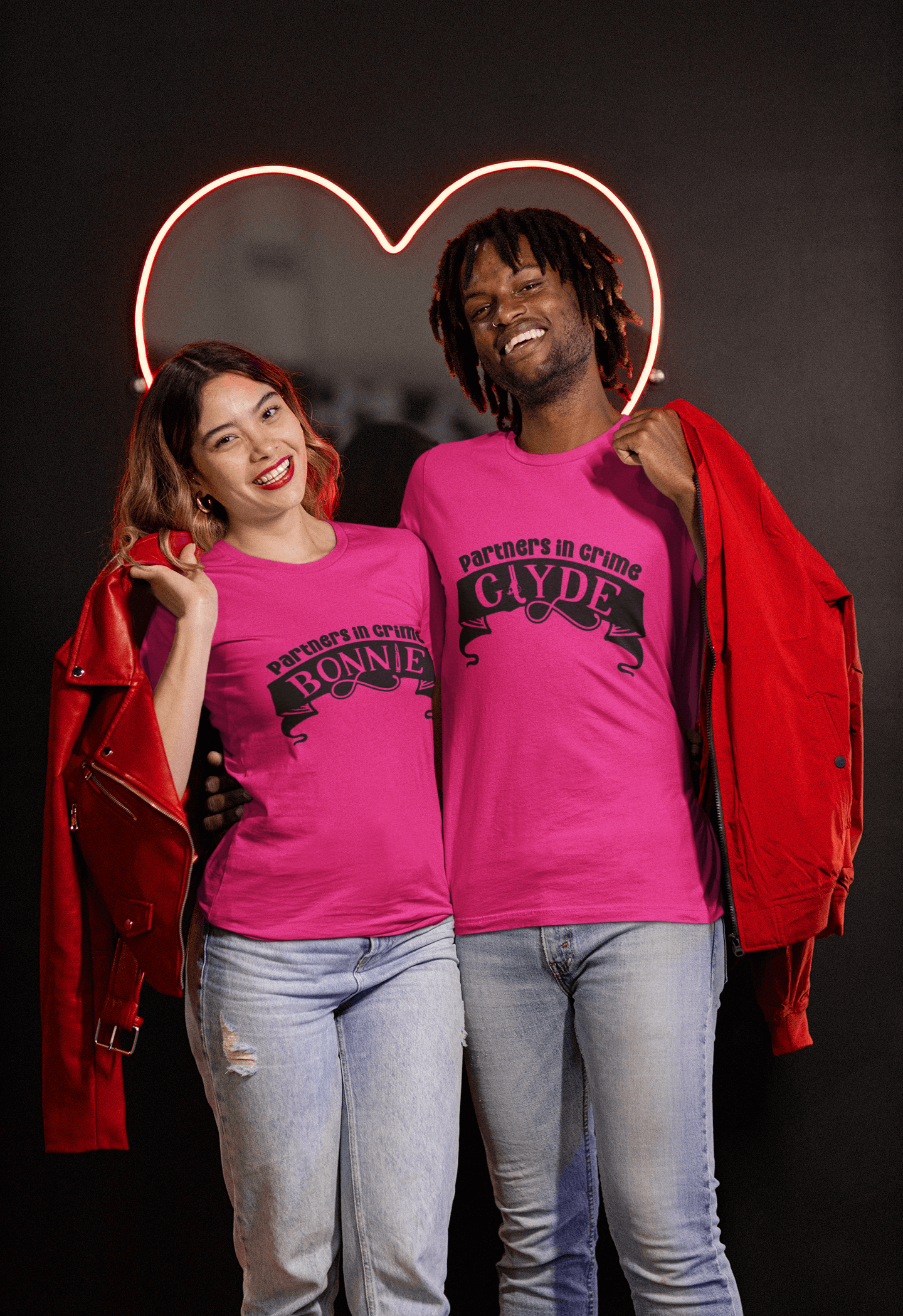 Bonnie & Clyde Matching T-Shirt set - Luxe Custom Designer