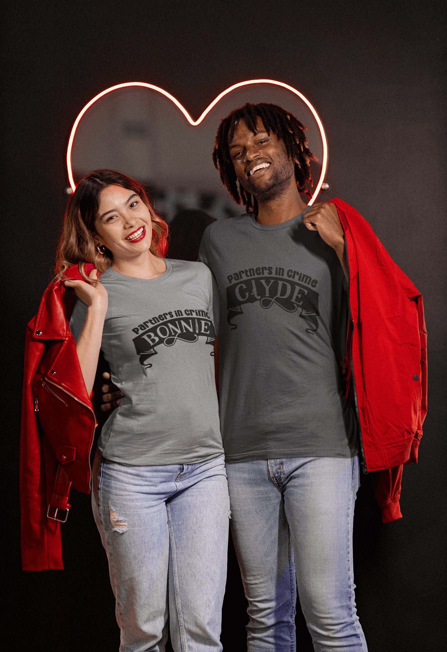 Bonnie & Clyde Matching T-Shirt set - Luxe Custom Designer