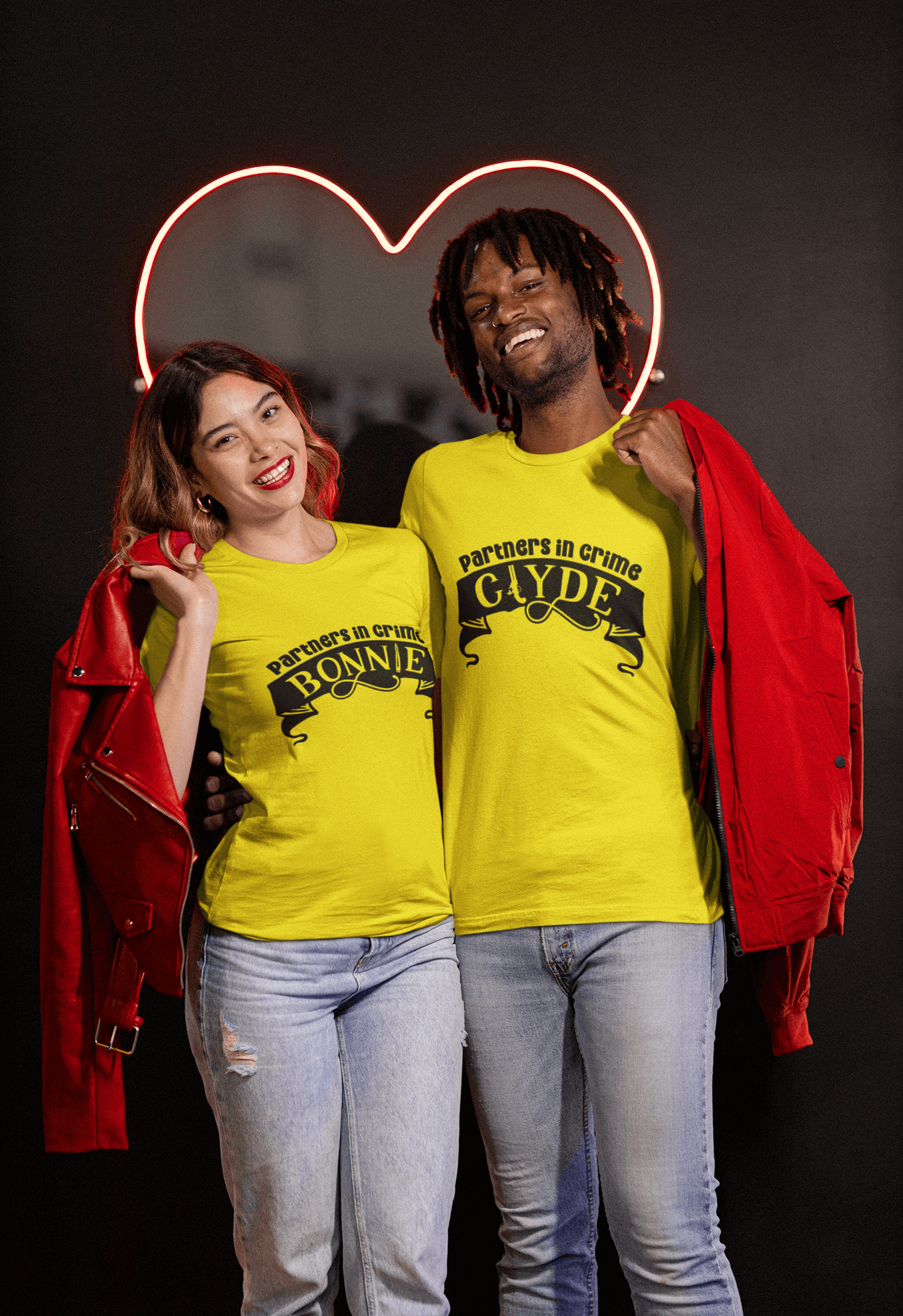 Bonnie & Clyde Matching T-Shirt set - Luxe Custom Designer