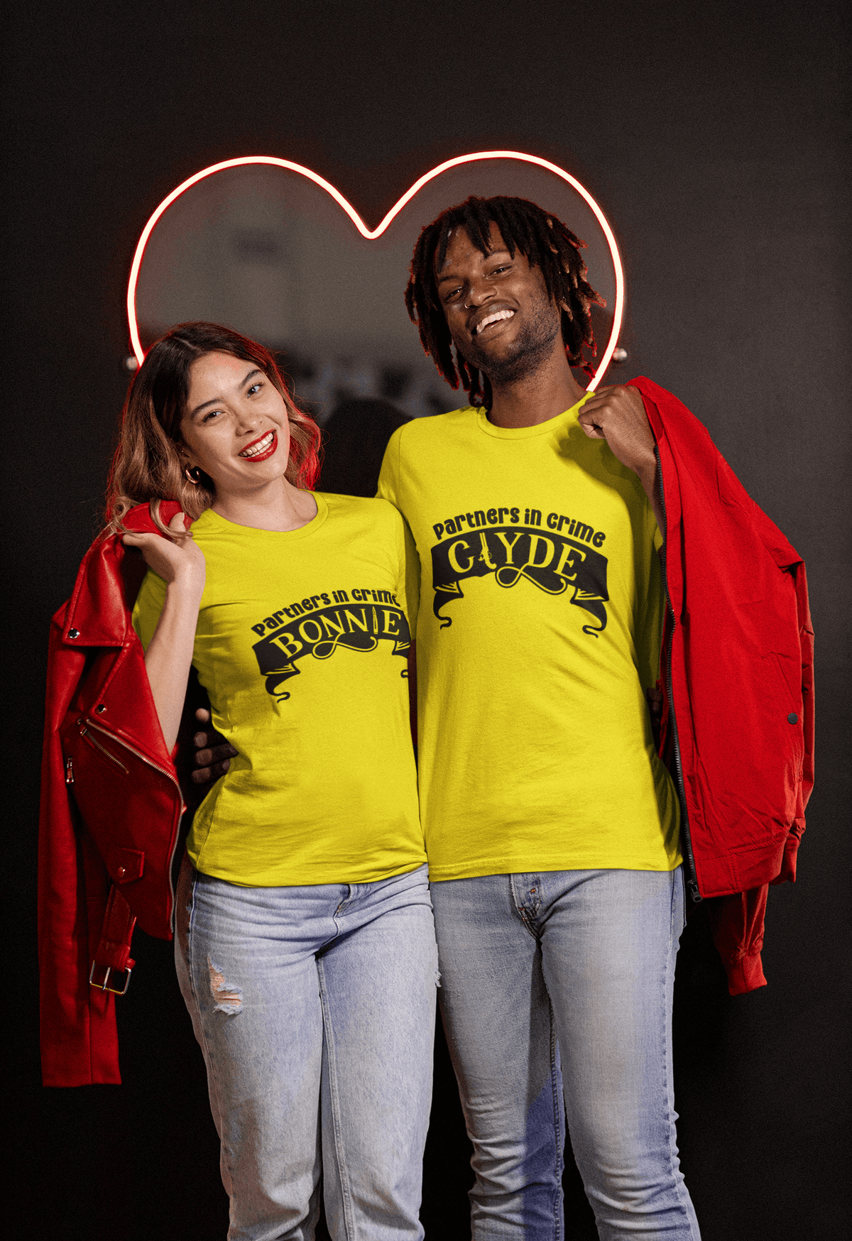 Bonnie & Clyde Matching T-Shirt set by Luxe Sensational