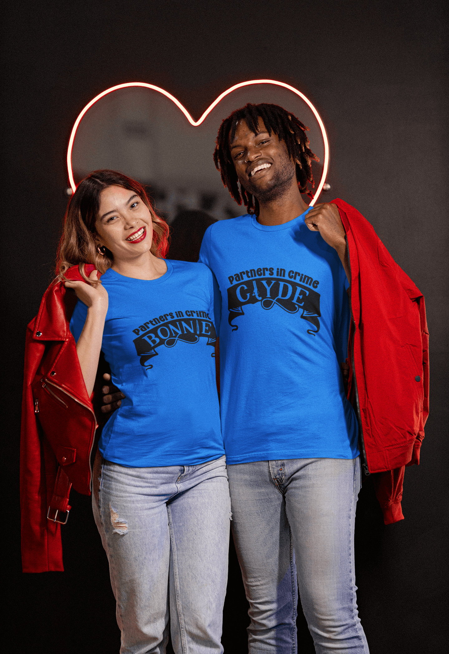 Bonnie & Clyde Matching T-Shirt set - Luxe Custom Designer