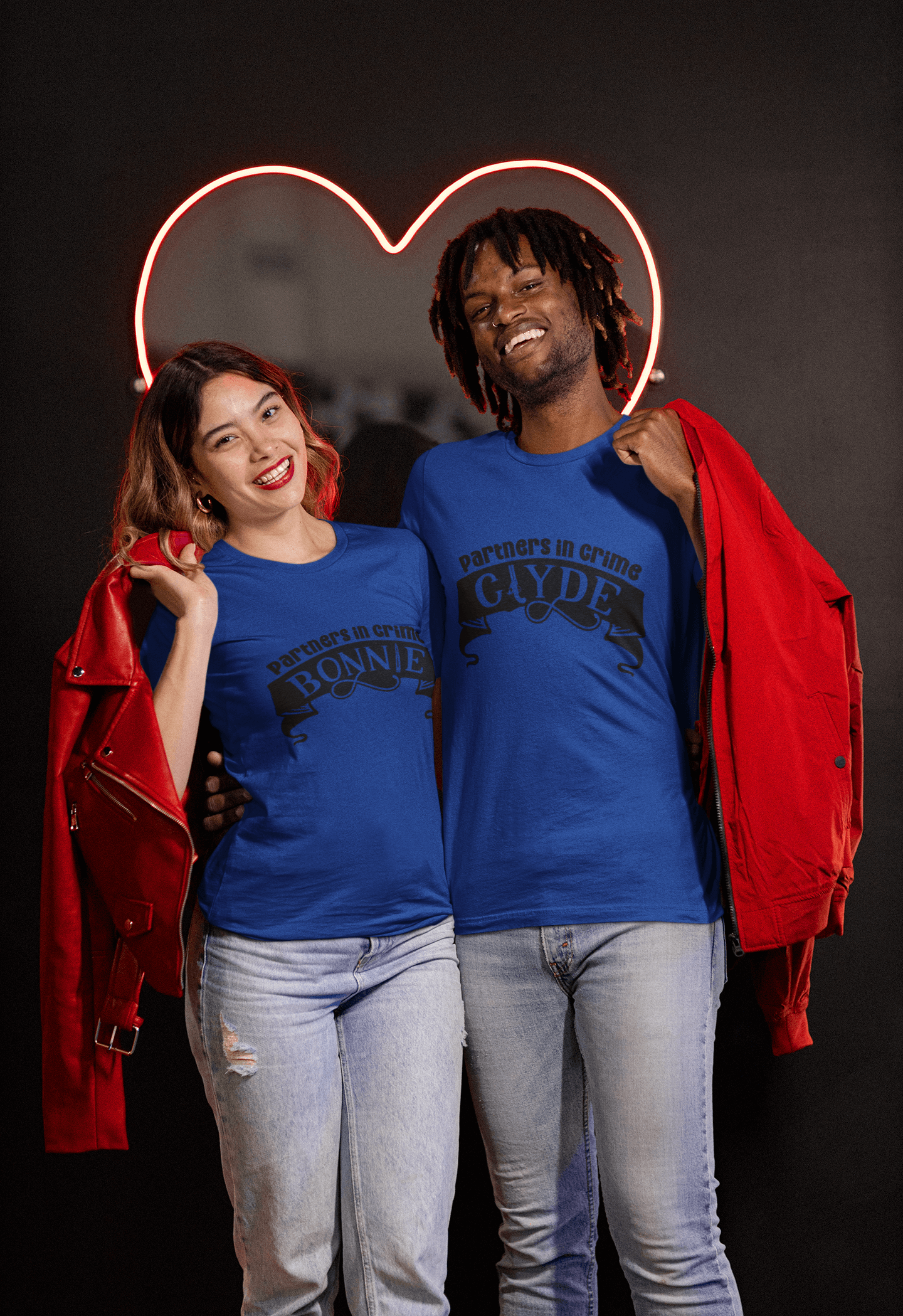 Bonnie & Clyde Matching T-Shirt set - Luxe Custom Designer
