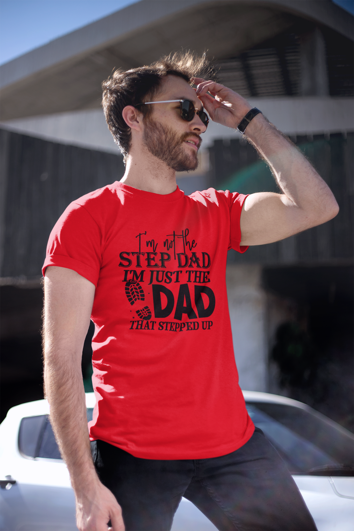 Step dad - Dad T-shirt by Luxe Sensational