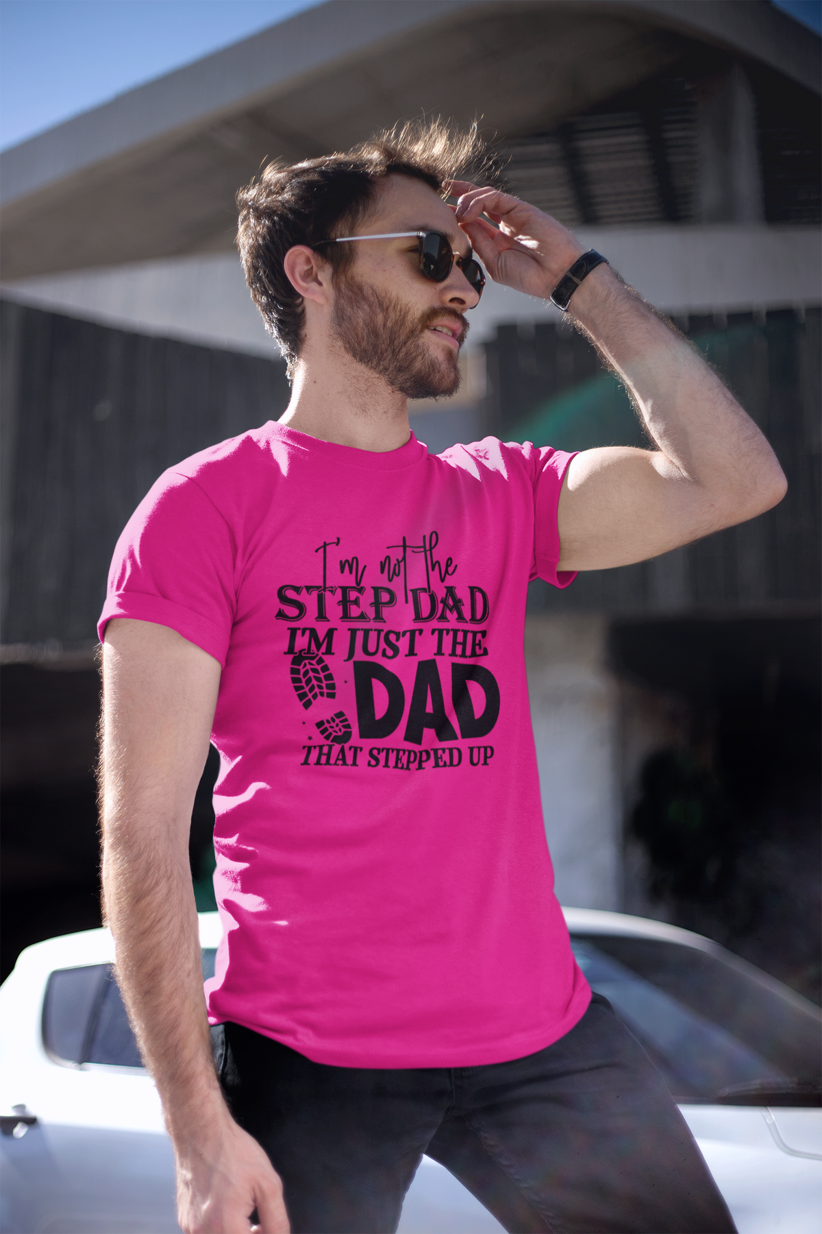 Step dad - Dad T-shirt by Luxe Sensational