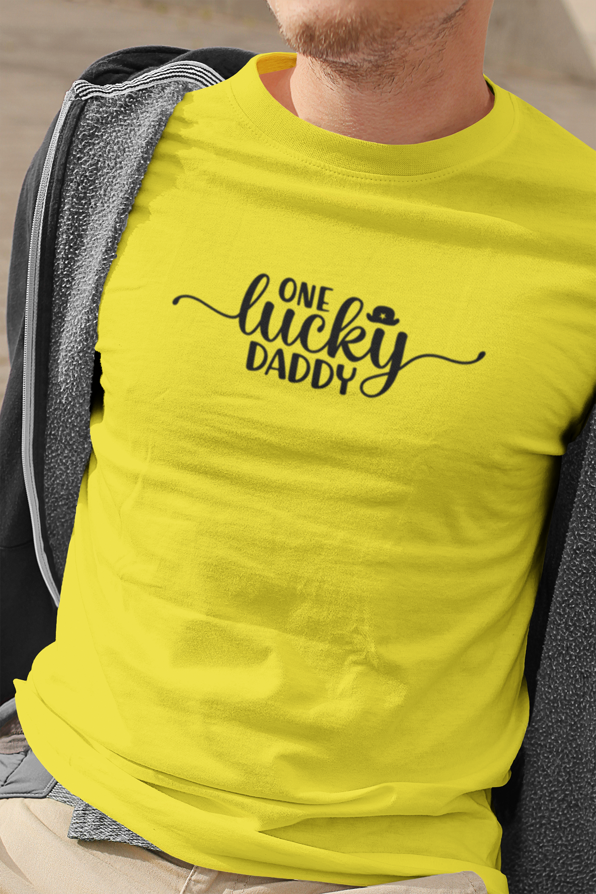 One Lucky Dad T-Shirt by Luxe Sensational