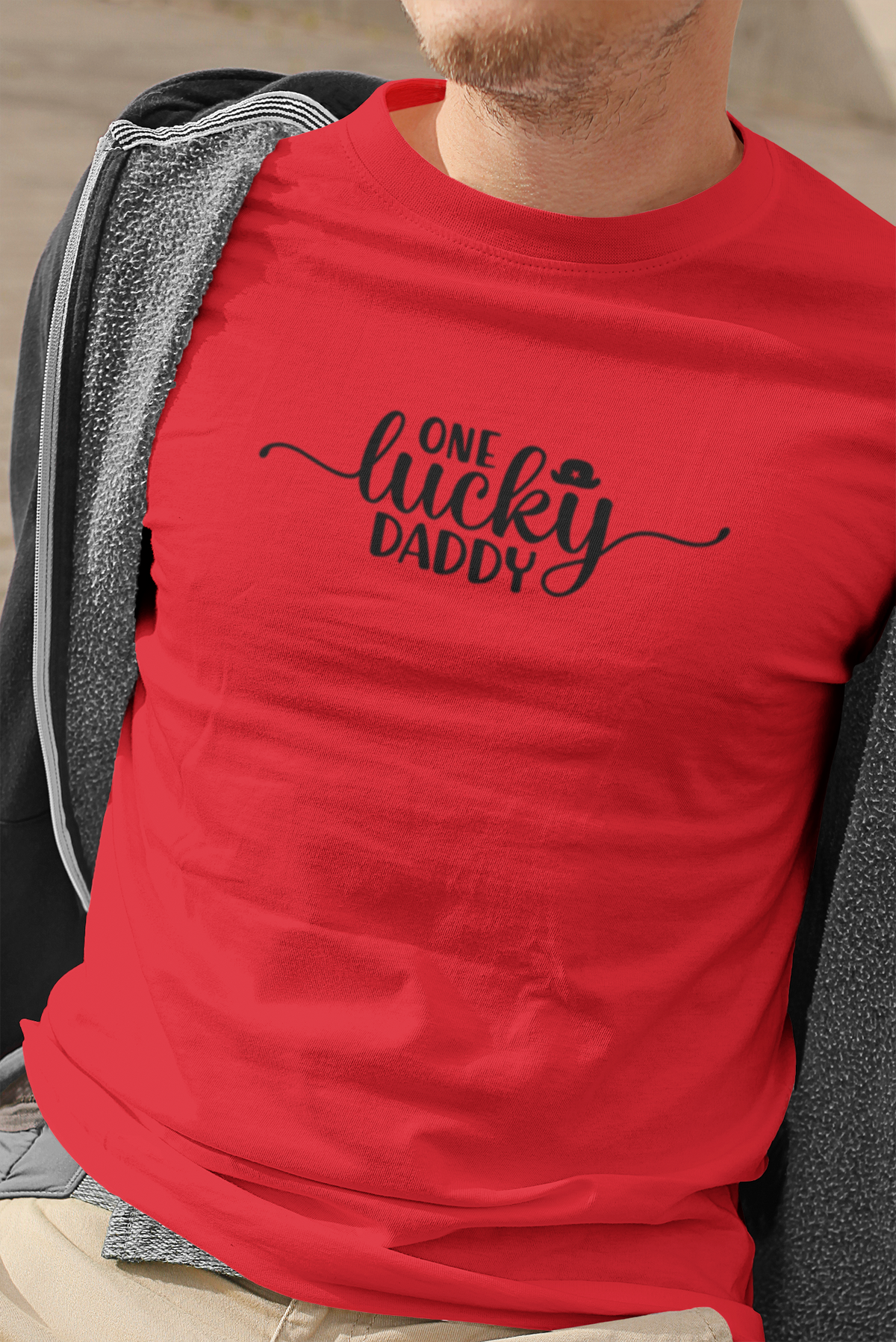 One Lucky Dad T-Shirt by Luxe Sensational
