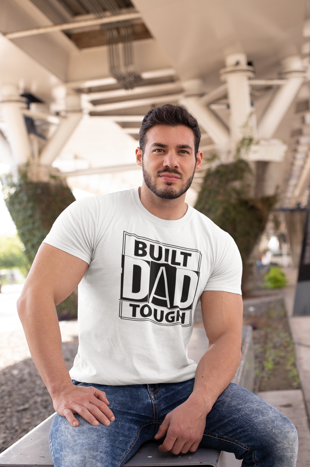 Dad Built - Dad Tough T-Shirt by Luxe Sensational