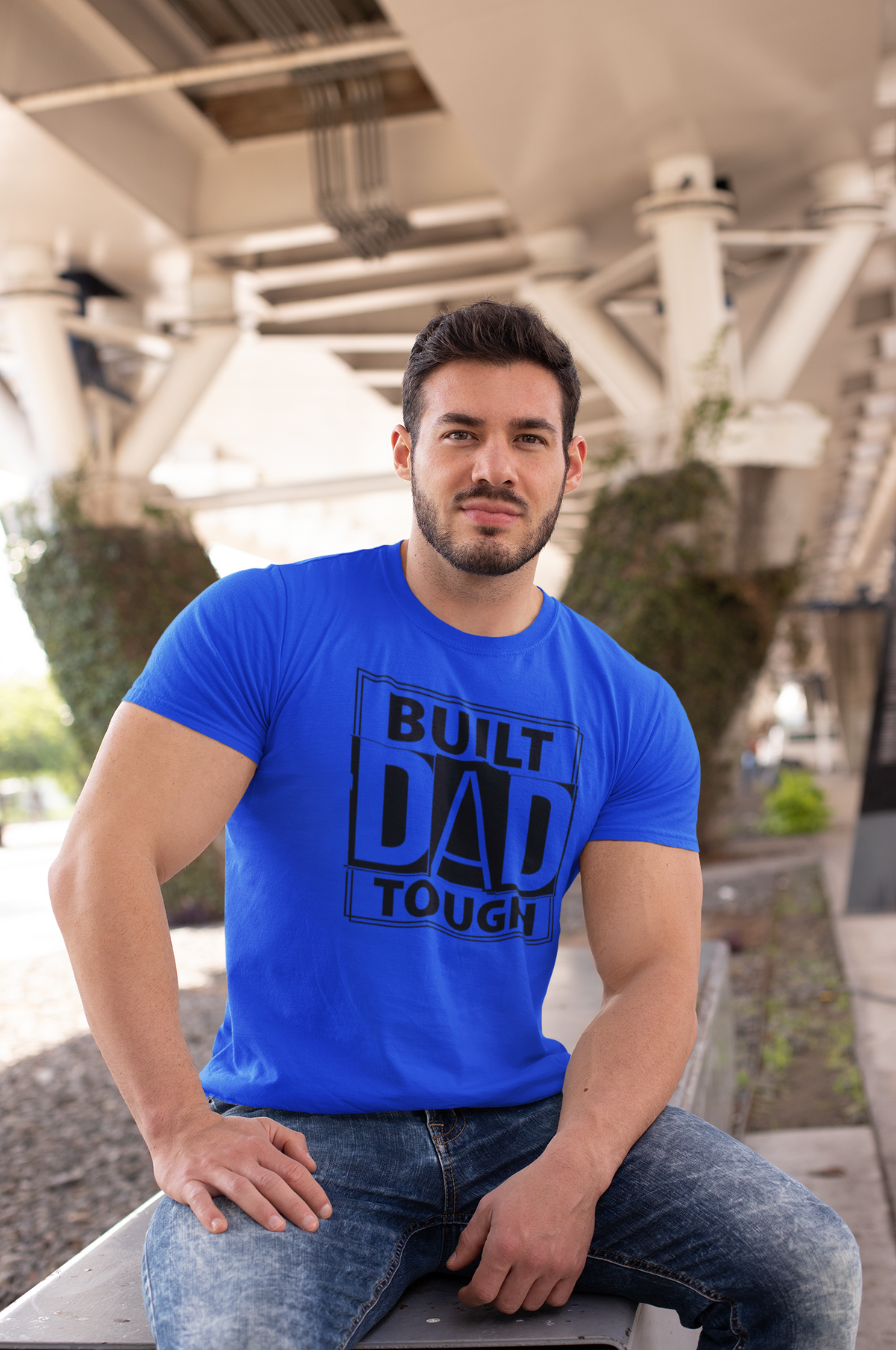 Dad Built - Dad Tough T-Shirt by Luxe Sensational