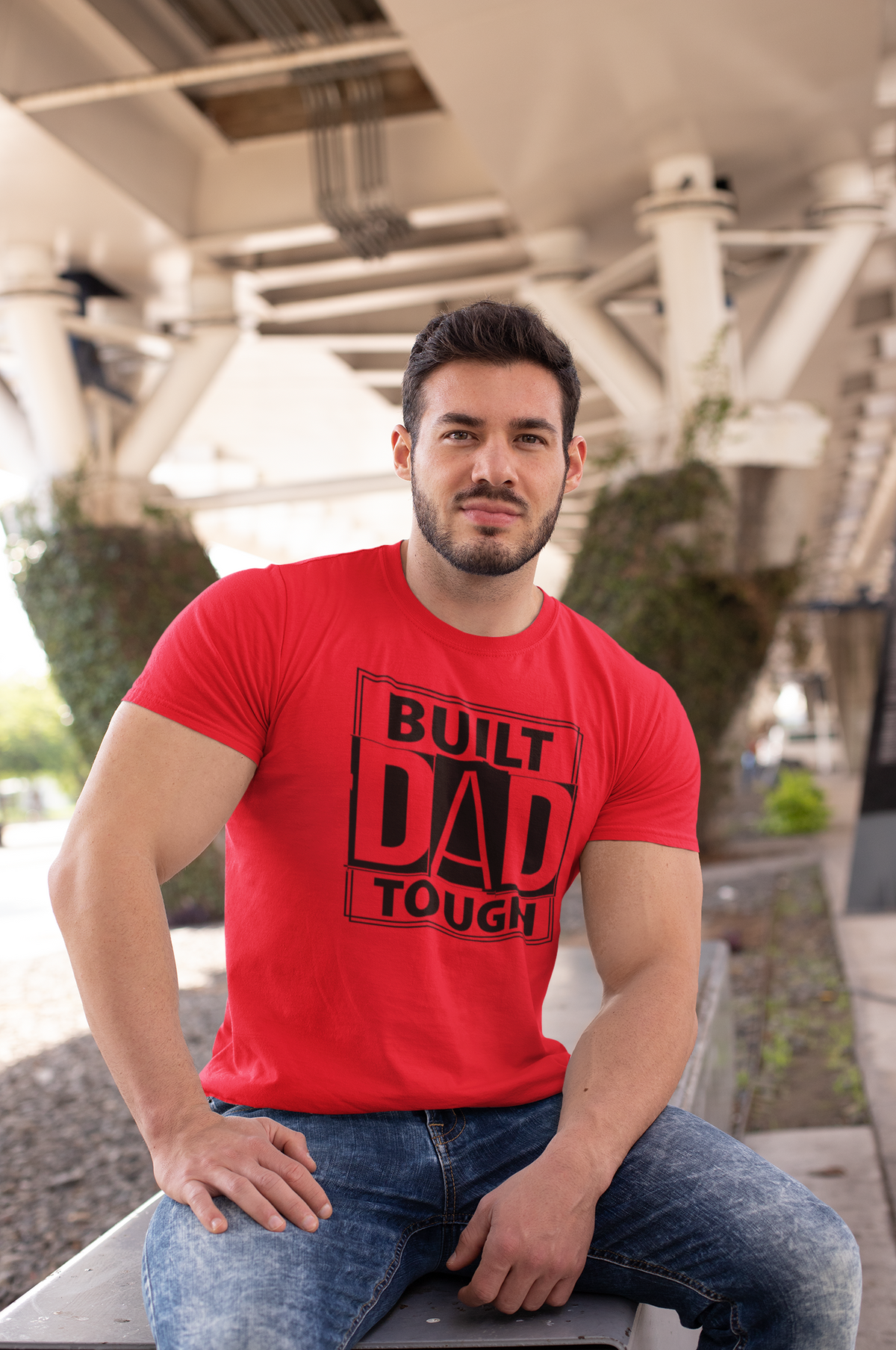 Dad Built - Dad Tough T-Shirt by Luxe Sensational
