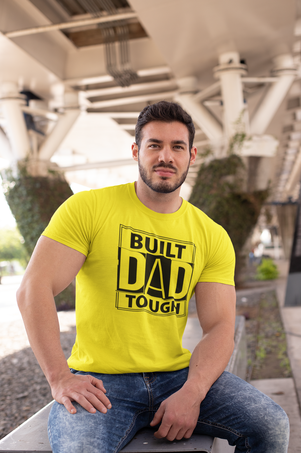 Dad Built - Dad Tough T-Shirt by Luxe Sensational