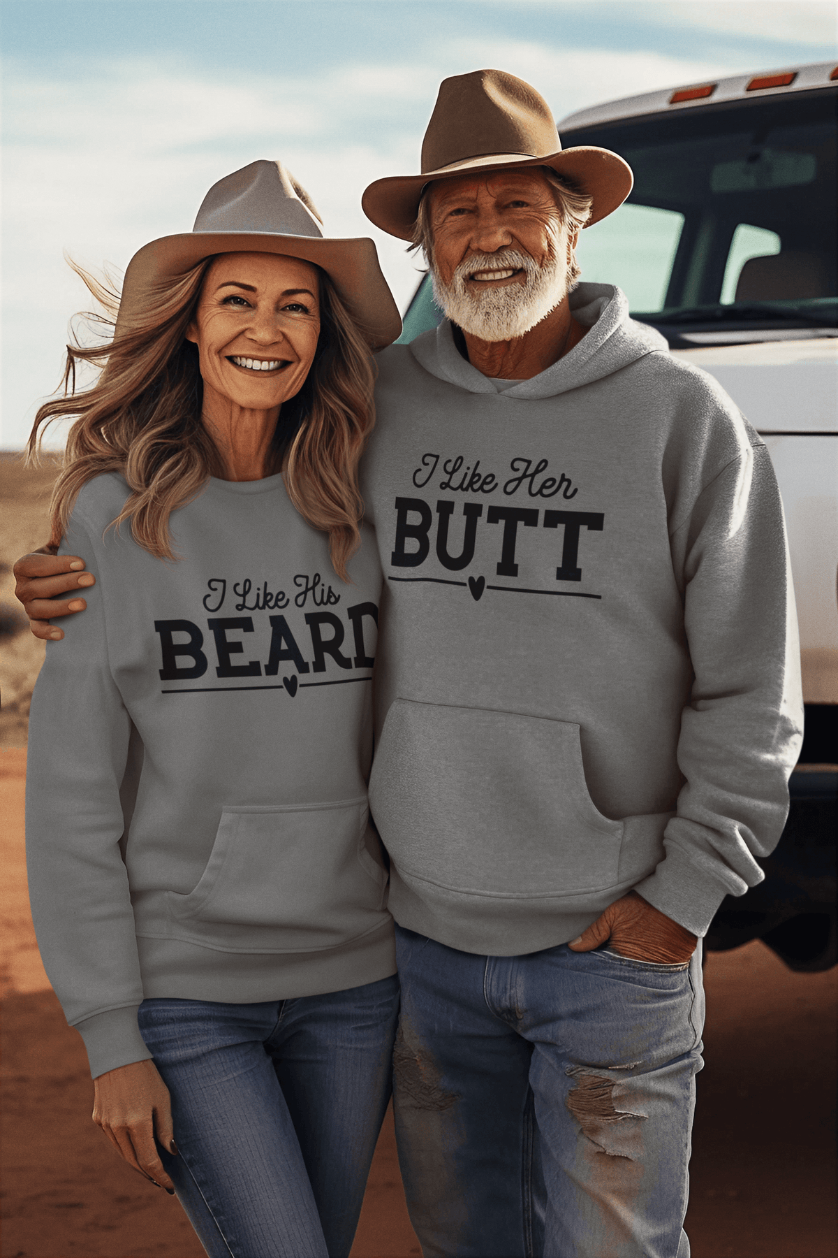 Beard and Butt Matching Hoodie Set by Luxe Sensational