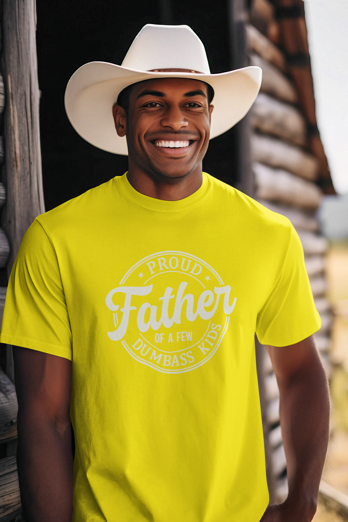 Proud Father of few dumbass kids T-Shirt by Luxe Sensational