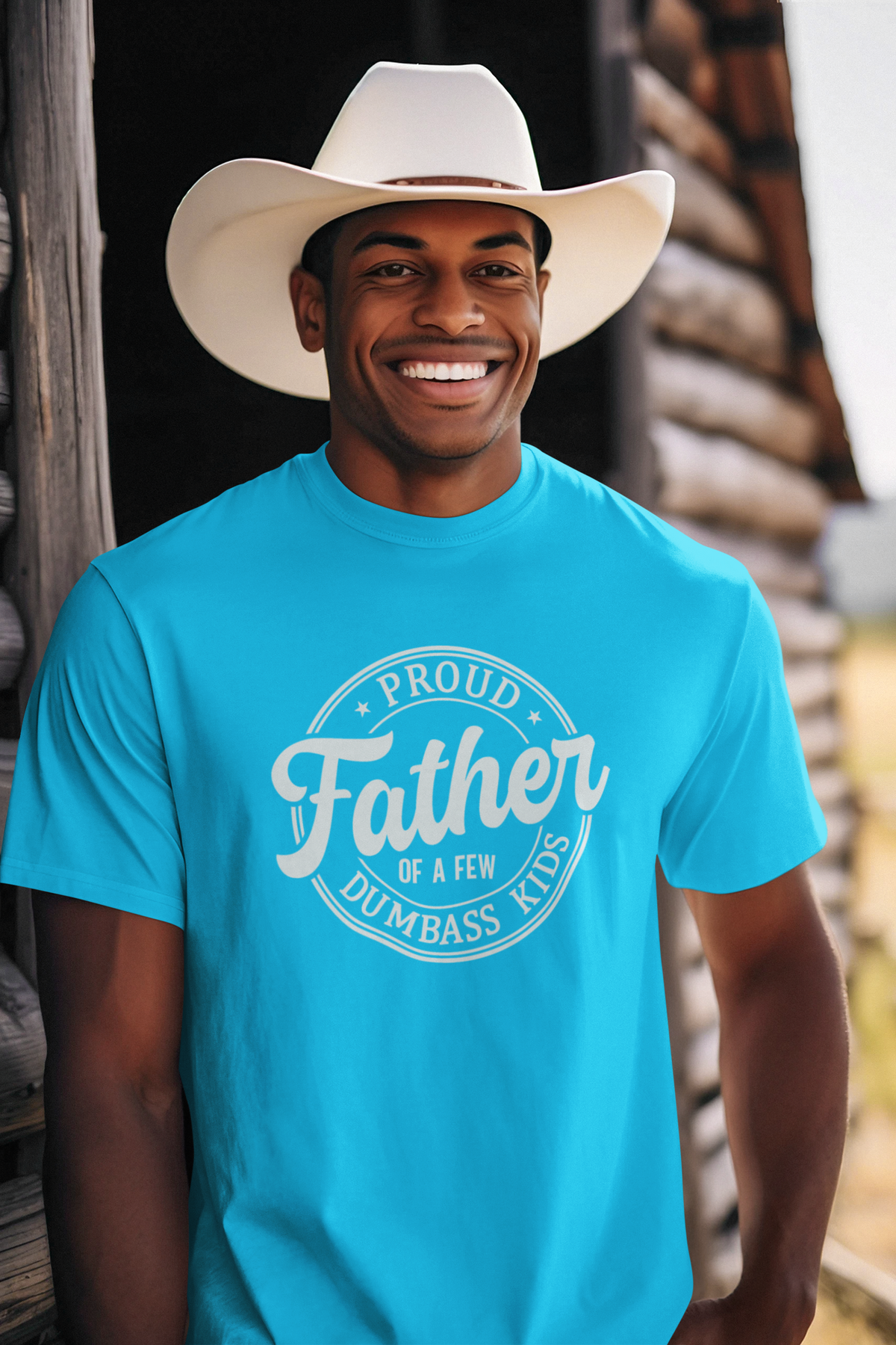Proud Father of few dumbass kids T-Shirt by Luxe Sensational