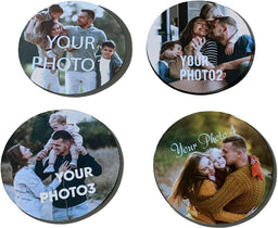 4x Ceramic coasters by Luxe-Custom-Designer