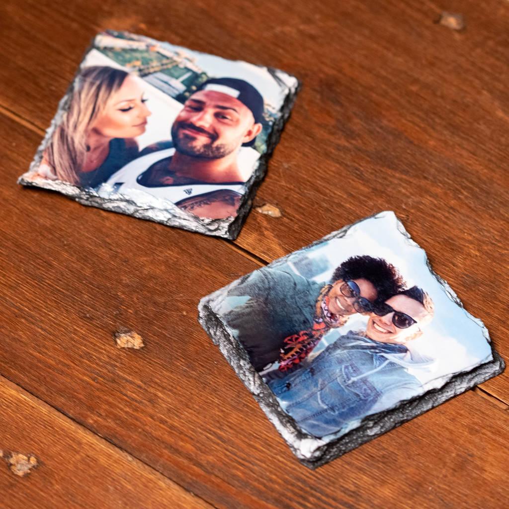 4x Slate coasters - Luxe Custom Designer