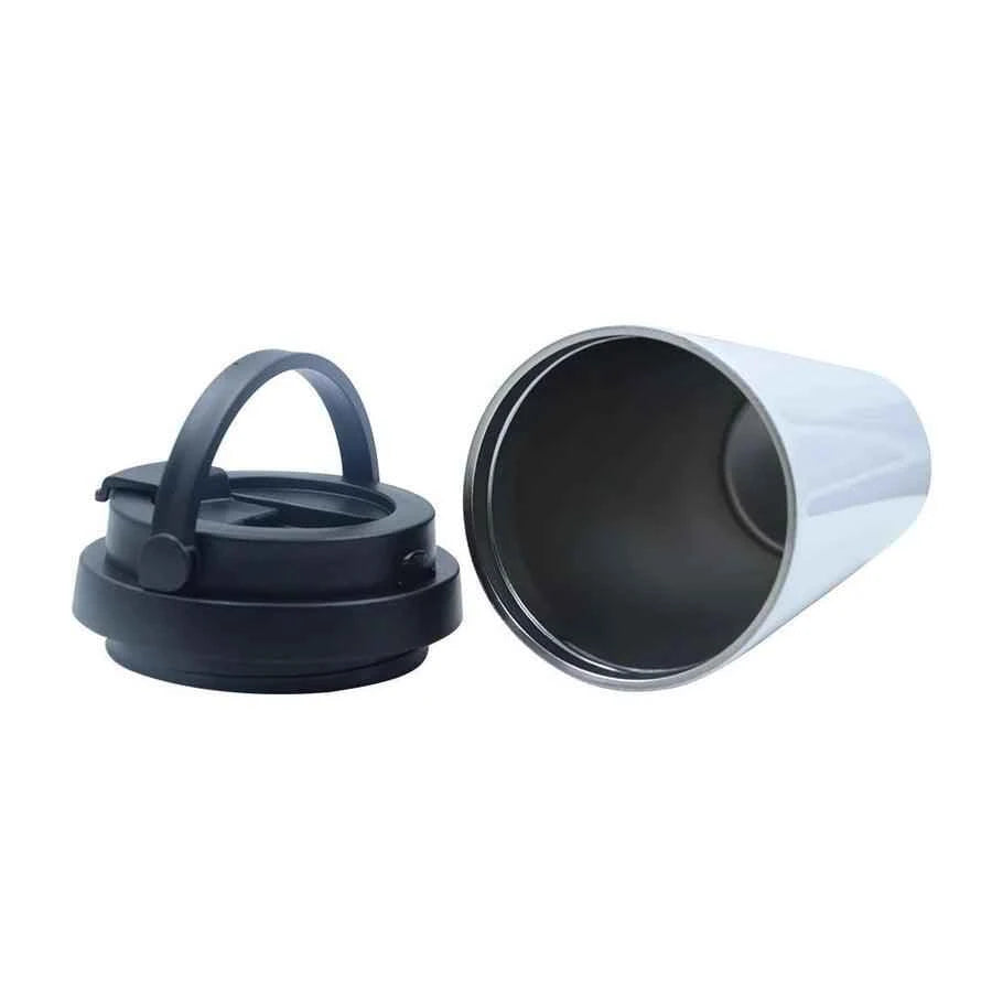 500ml Stainless Steel Thermos Mug - White by Luxe Sensational