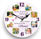 8 Panel Photo Clocks by Luxe Sensational