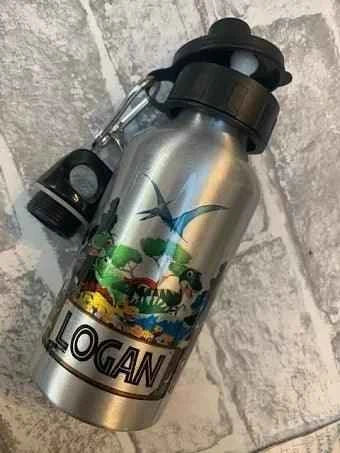 Aluminium Water Bottle 500ml Silver - Luxe Custom Designer