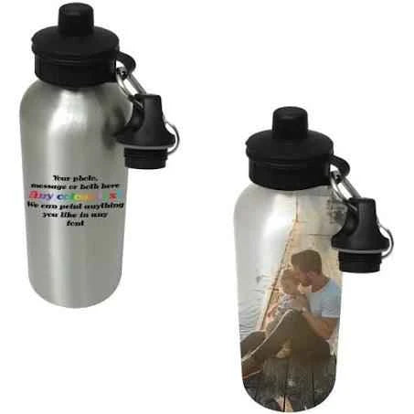 Aluminium Water Bottle 500ml Silver by Luxe Sensational