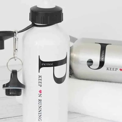 Aluminium Water Bottle 500ml White - Luxe Custom Designer