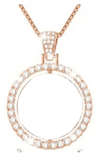 Bronze Double Photo Pendant Necklace by Luxe Sensational