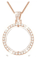 Bronze Double Photo Pendant Necklace by Luxe Sensational