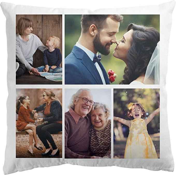 Custom White Velvet Cushion Cover 40cm by 40cm - Cushions with Photos - Luxe Custom Designer