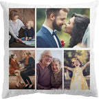 Custom White Velvet Cushion Cover 40cm by 40cm - Cushions with Photos by Luxe Sensational