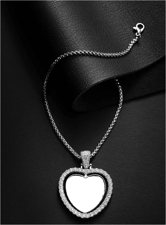 Double Photo Heart Pendant - Luxe Custom Designer