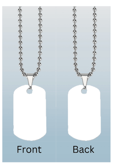 Double Sided Dogtag Photo Necklace - Luxe Custom Designer