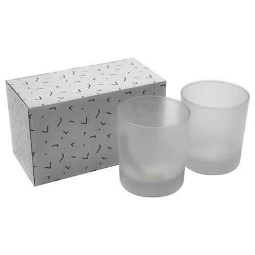 Frosted Glass Personalised Tumblers X2 by Luxe Sensational