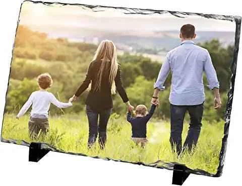 Gloss Photo Slate Rectangle 15cm x 19cm - Luxe Custom Designer